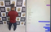 Homem é preso por ameaçar e assediar criança de 11 anos pela redes