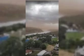 Nuvem de poeira invade Foz do Iguaçu e temperatura cai 13°C. Vídeo
