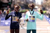 Quenianos dominam primeiro topo do pódio na Maratona de Boston