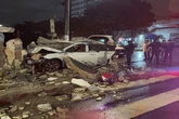 Vídeo: homem derruba muro e causa acidente ao tentar fugir de blitz