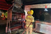 Passou do ponto: churrasqueira de quiosque pega fogo em Águas Claras
