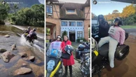 Turista leva “marido reborn” na garupa de moto e provoca risadas. Veja