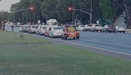 Vídeo: carro com faixa “Sem Anistia” provoca bolsonaristas em ato