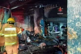 Vídeo: mulher mostra como ficou casa incendiada com os filhos dentro