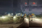 Casa fica destruída após ser atingida por um incêndio em Planaltina