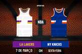 Palpite Los Angeles Lakers x New York Knicks – NBA – 07/03/2025