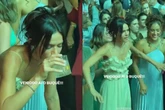 Bruna Marquezine viraliza ao disputar buquê de Gi Lancellotti; assista