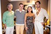 Gracco Magalhães, Luciano Souza e Gui Ribeiro brindam Claudia Meireles