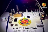 PMDF apreende R$ 60 mil em maconha, cocaína e dry ice