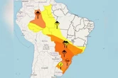 Clima: semana começa com alerta laranja para várias regiões; entenda