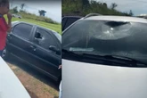 MT: homem pelado é detido em rodovia após destruir carros aos berros