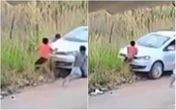 Mulher é presa por atropelar menino e fugir sem prestar socorro. Vídeo