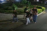 Câmeras flagraram PMs deixando festa com copos na mão antes de batida