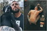 Momento de afeto entre tutor e cão paraplégico comove a web. Vídeo