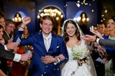 Maria Eduarda Amaral e Eduardo Lopes trocam alianças em Pirenópolis