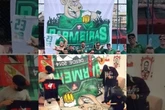 Torcedores do Al-Ahly roubam bandeira de grupo palmeirense. Veja vídeo