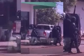 Grupo armado assalta agência bancária e faz dois reféns em MT. Vídeo