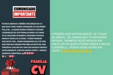 CV convoca moradores para as ruas durante zona de guerra no Rio