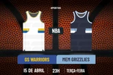 Palpite Golden State Warriors x Memphis Grizzlies – NBA – 15/04/2025