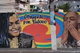 Artista pinta mural na zona sul de SP em homenagem a Preta Gil