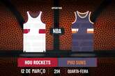 Palpite Houston Rockets x Phoenix Suns – NBA – 12/03/2025