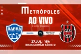 Série D: assista ao vivo e com imagens Barra-SC e Brasil-RS