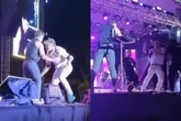 Homem é retirado à força após invadir palco de Zezé Di Camargo; veja