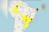 Clima nesta 3ª: frente fria leva geadas ao Sul e Nordeste tem chuvas