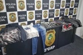 Trio é detido por usar machadinha para assaltar mãe e filhos em casa