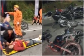 Vídeo: grave acidente deixa 8 motociclistas feridos em “rolezinho”