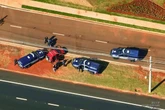 SP: vídeo mostra perseguição e prisão de dupla após roubo em banco