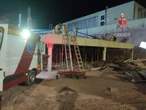 Operário fica ferido após ser atingido por bloco de concreto em obra