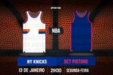 Palpite New York Knicks x Detroit Pistons – NBA – 13/01/2025