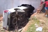 Veterinário capota carro após inalar nitrogênio de tambor de sêmen. Vídeo