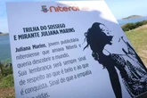 Pai de Juliana Marins denuncia furto de placa homenageando filha no RJ