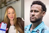 Grávida, garota de programa ligada a Neymar surge com exame de DNA