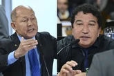CPMI do INSS: deputado tenta cantar parabéns para senador Magno Malta