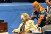 Senadora do PT passa bem, após cair no plenário do Senado e se machucar