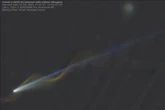 Vídeo: astrofísico faz imagem rara de cometa e meteoro “entrelaçados”