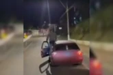 Motorista que subiu em carro, caiu e acertou casa é jovem de 16 anos