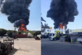 Vídeo: incêndio de grandes proporções atinge indústria em São Bernardo