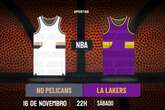 Palpite New Orleans Pelicans x Los Angeles Lakers – NBA – 16/11/2024