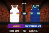 Palpite Los Angeles Lakers x Minnesota Timberwolves – NBA – 30/04/2025