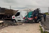 Ceará: 8 pessoas ficam feridas após capotamento de ambulância do Samu