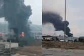 Fumaça intensa: incêndio atinge galpão de materiais combustíveis em SP