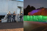 Caminhão baú e barris de chope: 2 ton de maconha são apreendidas em SP