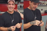 André Marques se emociona com joias feitas com cinzas de sua cachorra