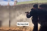 “Larga a faca”: homem em surto ameaça família e é contido pela PMDF