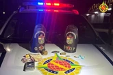Homem tenta se esconder em matagal e é encontrado com drogas