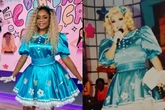 Cariúcha usa vestido icônico de Hebe Camargo no Fofocalizando